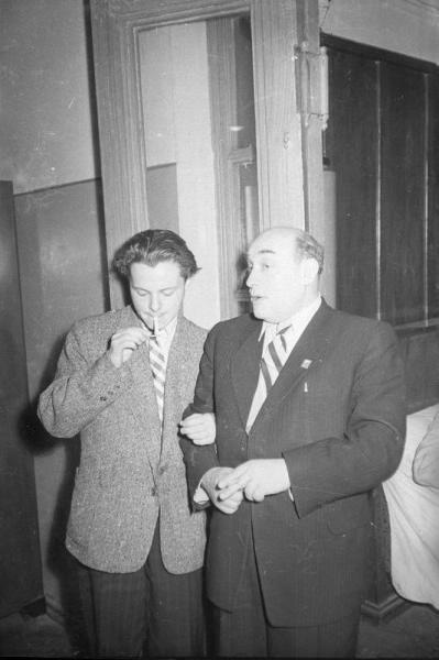 Леонид Харитонов в Телецентре, 1950-е, г. Москва (?)