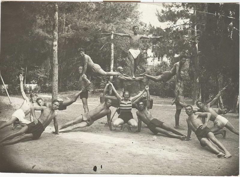 Лагерь артполка в лесу, 1926 год, г. Курск