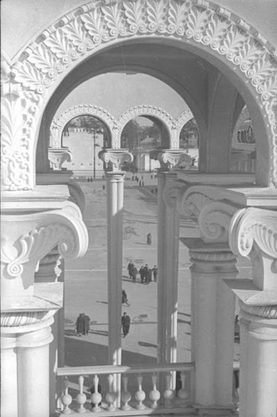 ВСХВ. Архитектура. Ажурные колонны, 1938 год, г. Москва