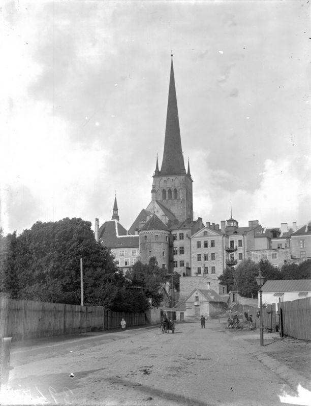 Кирха Олая, 1900-е, Эстляндская губ., Ревельский у., г. Ревель. Ревель (Равель) - прежнее название города Таллин.