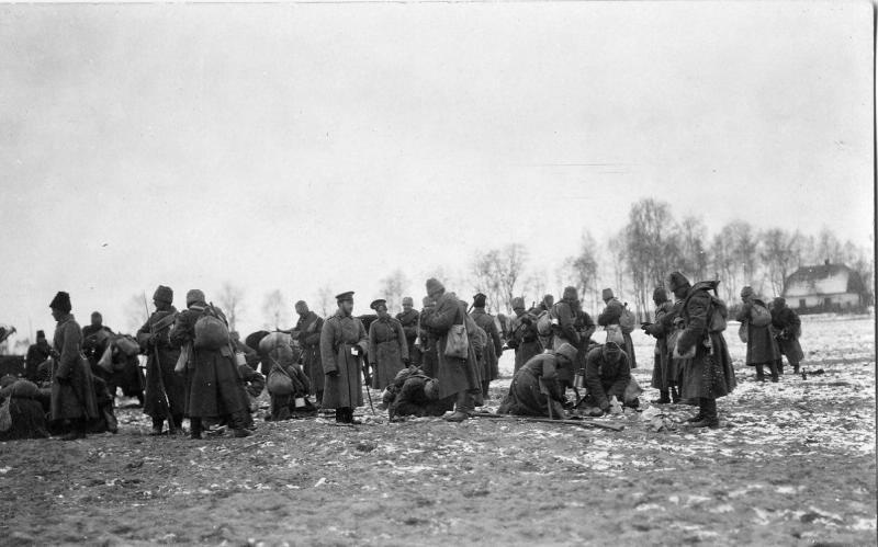 Пополнение молодыми солдатами, 1915 год