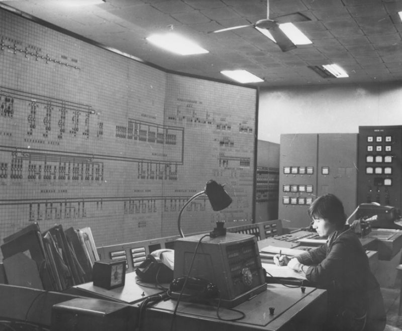 ЛПЦ-2: машинное отделение операторской, 1981 год, г. Череповец и Череповецкий район