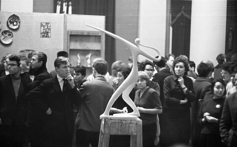 На выставке трех скульпторов, 1963 - 1964, г. Москва