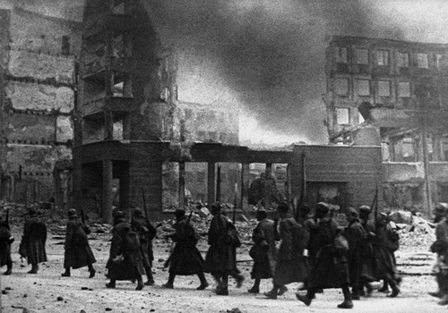 На новую позицию, февраль 1943, г. Сталинград