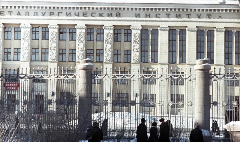 Магнитогорск. Вид на фасад Горно-металлургического института, 1964 год, г. Магнитогорск
