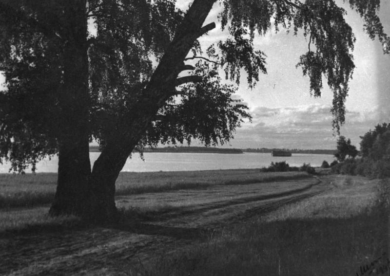 Волга у Белого Городка, 1947 год, Калининская обл., Кимрский р-н, пос. Белый Городок