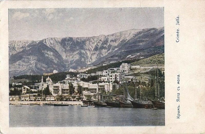 Ялта с мола, 1900-е, Таврическая губ., Крым, г. Ялта