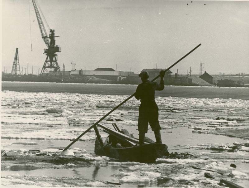 Ледоход на Шексне, 1961 год, г. Череповец и Череповецкий район