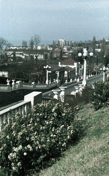 Пролетарский подъем, 1952 год, г. Сочи. Проспект проложен в 1934–1936 годах. С 1957 года – Курортный проспект.