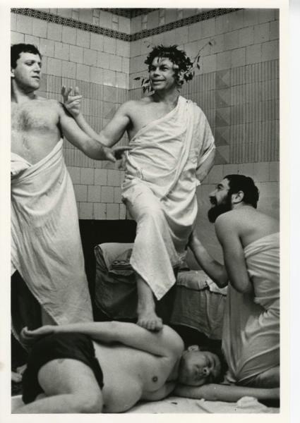 В Сандуновских банях в день рождения Анатолия Елисеева. Из серии «Баня», 15 - 30 апреля 1971