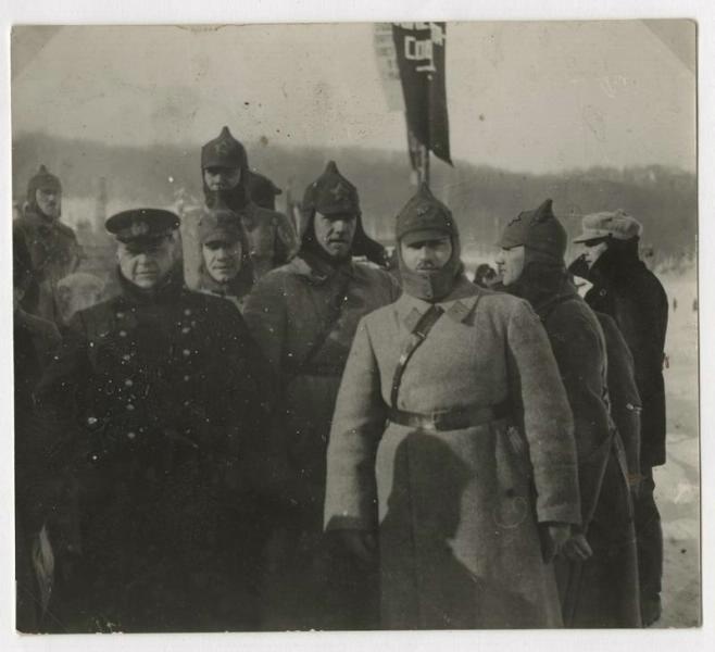 Праздник Красной Армии на Воробьевых горах, февраль 1923, г. Москва. Выставка «СССР в 1923 году» с этой фотографией.