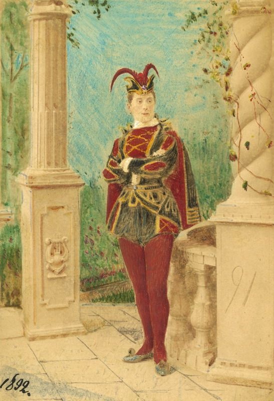 Портрет в маскарадном костюме, 1892 год, г. Москва