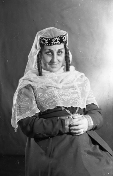 Мария Кузнецова в партии Няни, 1949 год, г. Москва. Опера Антона Рубинштейна «Демон».