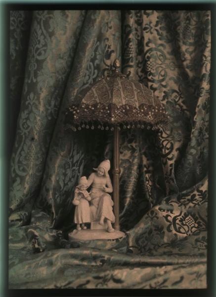 Настольная лампа со скульптурой, 1910-е