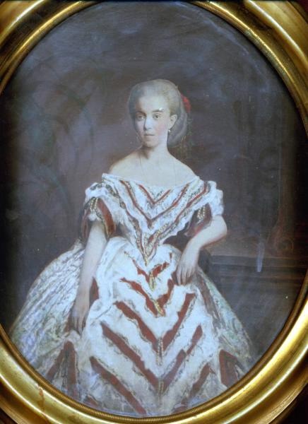 Женский портрет, 1855 - 1862, г. Москва. Соленая бумага.