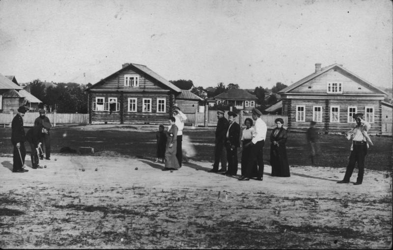 Игра в крокет, 20 июля 1911, Вологодская губ., г. Вельск
