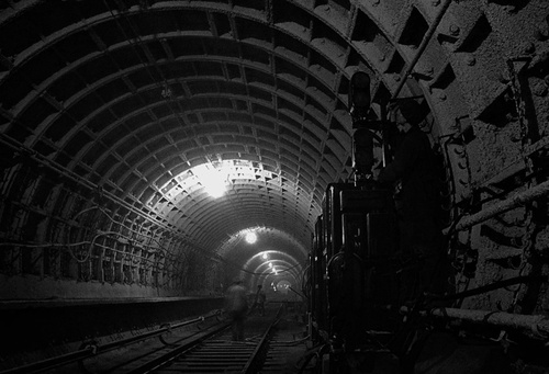 Готовый туннель метро, январь 1935, г. Москва