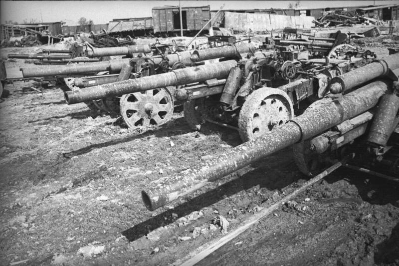 Трофейные немецкие орудия, 1941 - 1945