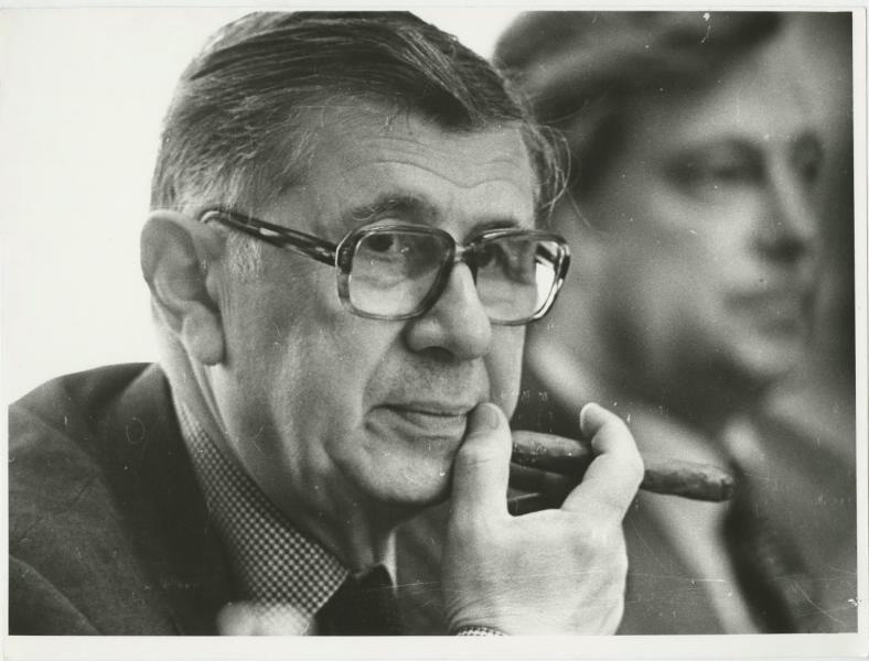 Писатель Александр Чаковский, 1985 год, г. Москва