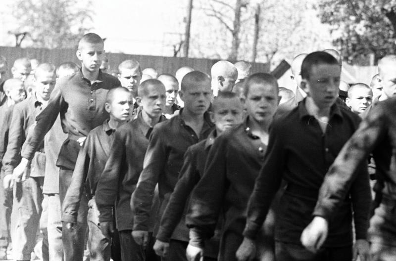 Воспитанники Ленинградской детской воспитательной колонии, 1963 год, г. Ленинград