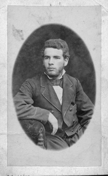 Мужской портрет, 1870 - 1880. Альбуминовая печать.