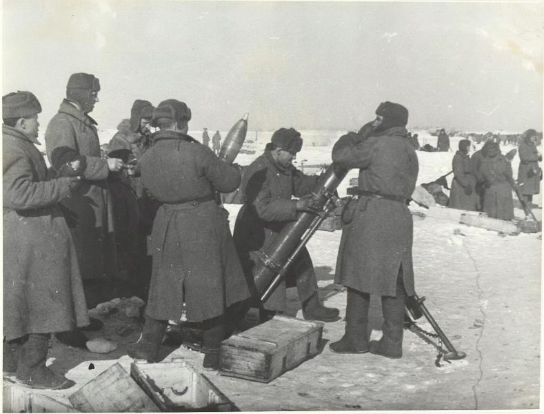 Минометчики перед наступлением, 1941 - 1945