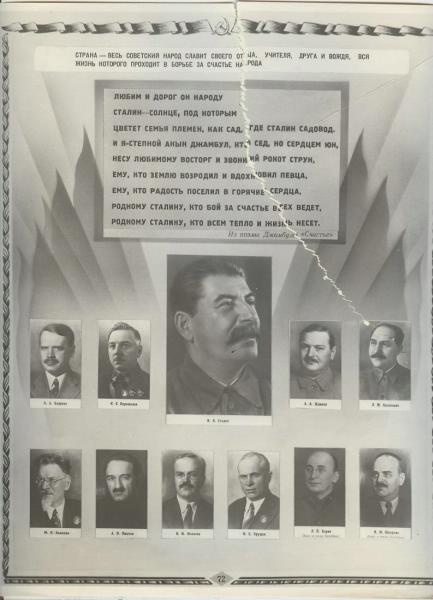 Иосиф Сталин и члены политбюро, 1939 год