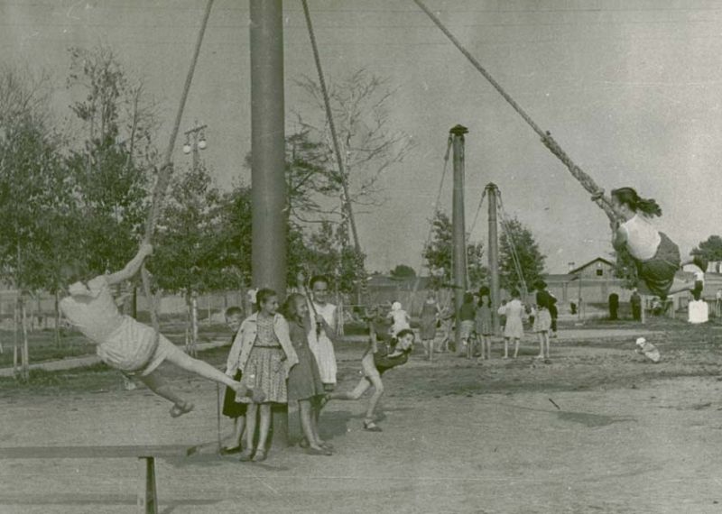 «Гигантские шаги» на стадионе «Металлург», 1962 год, г. Череповец и Череповецкий район