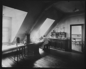 Провизорская в аптеке Креслинга, 1911 год, г. Санкт-Петербург. Конюшенная, 14.Выставка «Аптеки ХХ века» с этой фотографией.