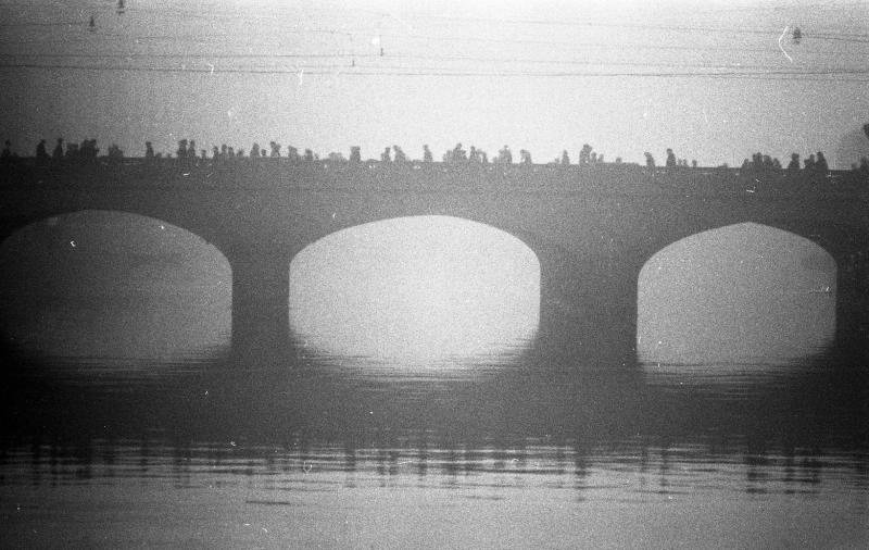 Аничков мост, 1965 год, г. Ленинград. Выставка «Навести тумана» с этой фотографией.&nbsp;