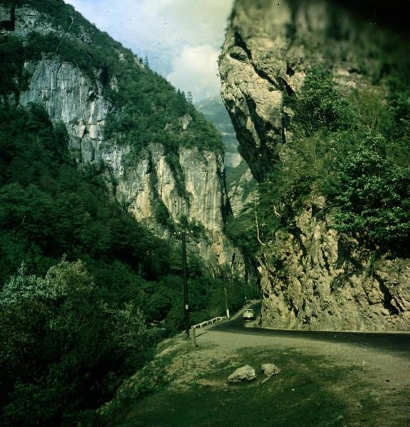 Дорога в горах, 1960-е, Кавказ