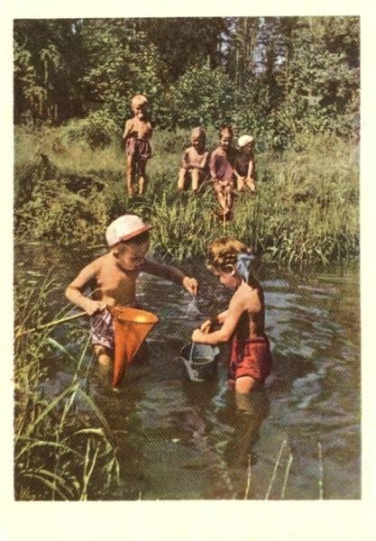«...Рыбку поймали!», 1955 год. Видео «Цветы жизни» с этой фотографией.&nbsp;