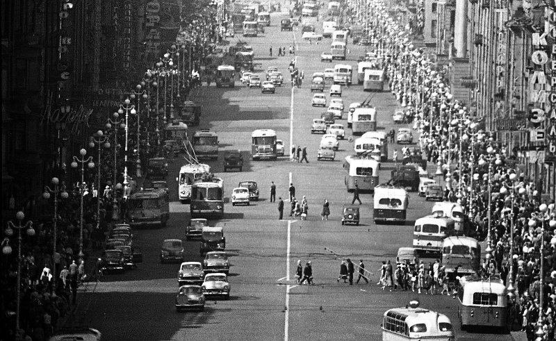 Невский проспект, 1960-е, г. Ленинград, Невский пр-т