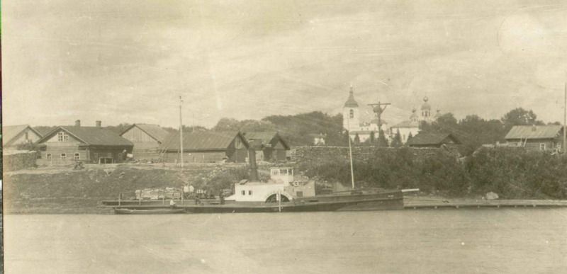 Вид на Череповец с реки Шексны, 1900-е, г. Череповец и Череповецкий район