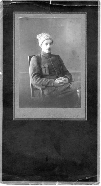 Портрет Соколова в папахе, 1919 год