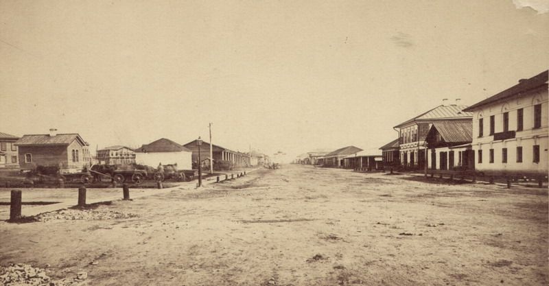 Вид Череповца от Воскресенского собора, 1900-е, г. Череповец