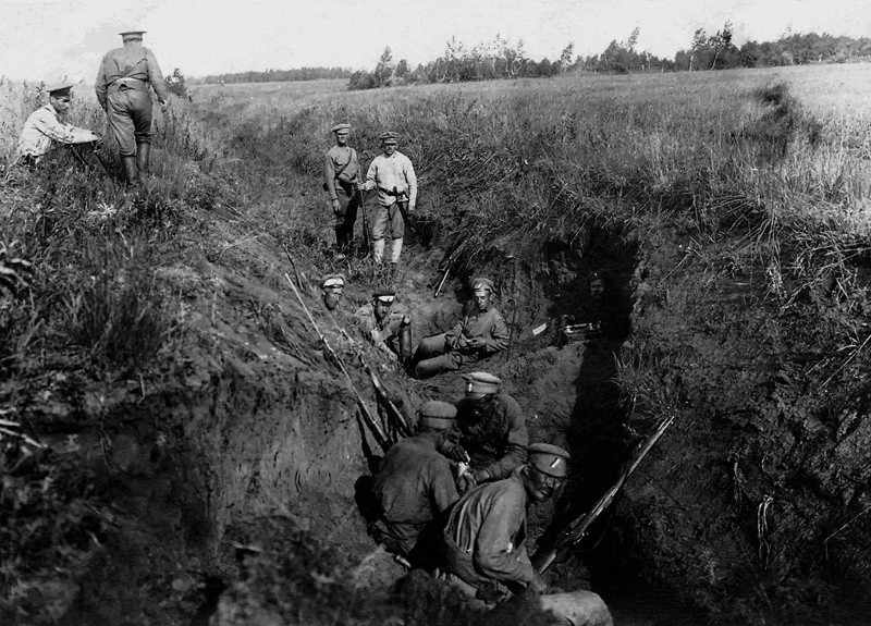 Гражданская война. Восточный фронт. В окопах белогвардейцев, 1919 год, Сибирь, с. Голышманово