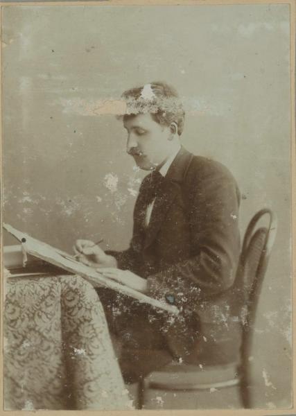 Мужчина за столом, 1920-е