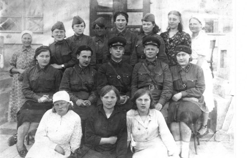 Сотрудники череповецкого эвакогоспиталя, 1942 год, г. Череповец и Череповецкий район