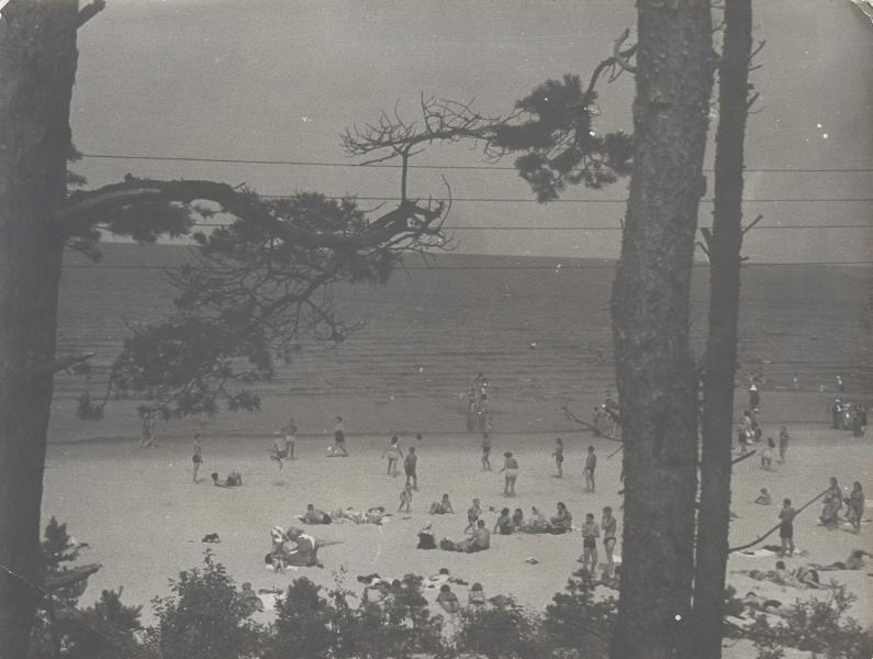 Пляж. Дзинтари, 1955 год, Латвийская ССР, г. Юрмала