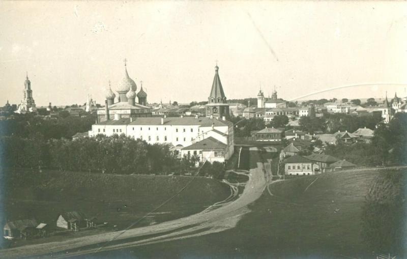 Собор и крепостной вал, 1911 год, Владимирская губ., г. Суздаль