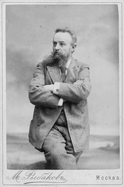 Мужской портрет, 1880 - 1890, г. Москва. Альбуминовая печать.