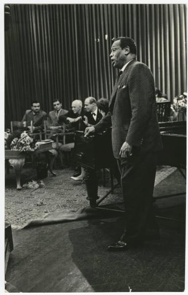 Американский певец Поль Робсон, 1958 год. Выставка «Иностранцы в СССР» с этой фотографией.