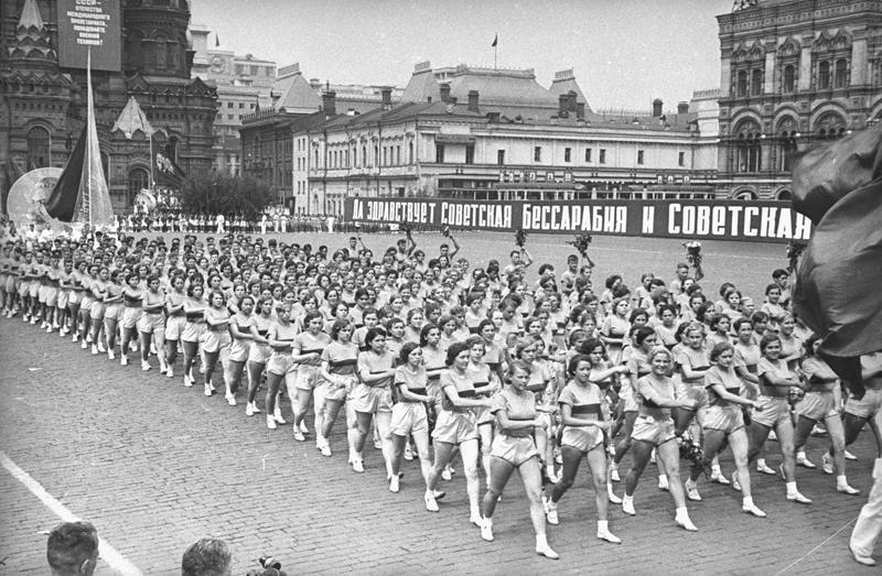 Физкультурный парад, 1940 год, г. Москва