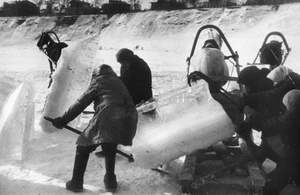 Заготовка льда, 1920-е. Выставки&nbsp;«По России на санях»,&nbsp;«20 лучших фотографий Леонида Шокина» и «Зима 1920-х» с этой фотографией.