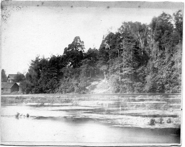 Озеро, лес, дома, 1910 - 1917