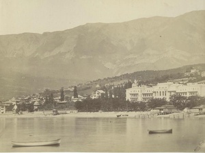 Набережная Ялты. Гостиница «Россия», 1890-е, Таврическая губ., Крым, г. Ялта