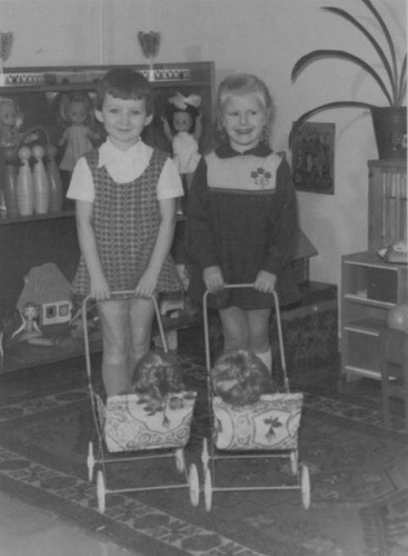 Подружки в детском саду, 1965 год, Вологодская обл., Череповецкий р-н, г. Череповец