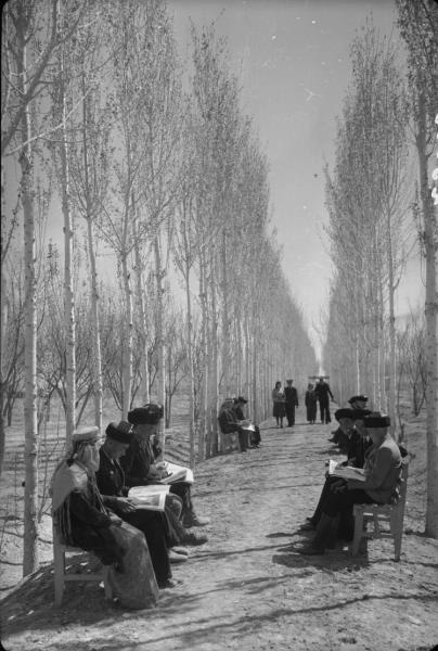 В колхозном парке, 19 апреля 1951, Туркменская ССР
