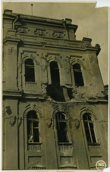 Поврежденные здания Первого галошного завода на комбинате «Красный треугольник», 22 июня 1941 - 31 декабря 1941, г. Ленинград